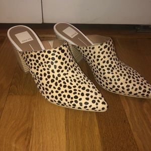 Dolce Vita Angela Mules Leopard 9.5